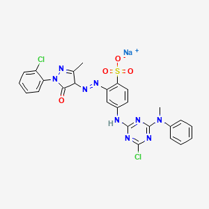 molecular formula C26H20Cl2N9NaO4S B1592793 酸性黄127 CAS No. 73384-78-8