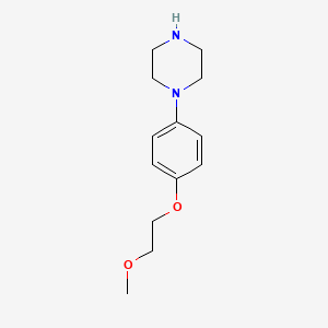molecular formula C13H20N2O2 B1592799 1-(4-(2-Methoxyethoxy)phenyl)piperazine CAS No. 515160-72-2