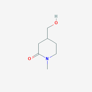 molecular formula C7H13NO2 B1592800 4-(羟甲基)-1-甲基哌啶-2-酮 CAS No. 20845-32-3
