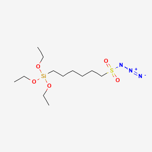 molecular formula C12H27N3O5SSi B1592801 6-Azidosulfonylhexyltriethoxysilane CAS No. 96550-26-4