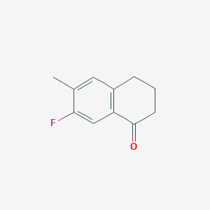 molecular formula C11H11FO B1592803 7-Fluoro-6-methyl-3,4-dihydro-2H-naphthalen-1-one CAS No. 182182-24-7