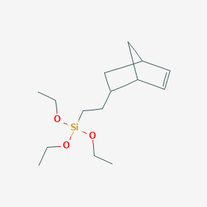molecular formula C15H28O3Si B1592808 Silane, (2-bicyclo[2.2.1]hept-5-en-2-ylethyl)triethoxy- CAS No. 331283-06-8