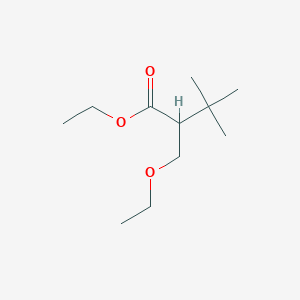 molecular formula C11H22O3 B1592809 Ethyl 2-(ethoxymethyl)-3,3-dimethylbutanoate CAS No. 131837-13-3