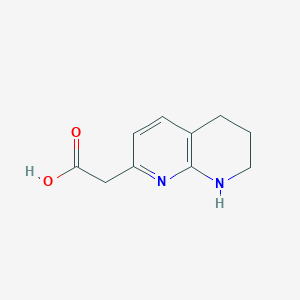 molecular formula C10H12N2O2 B1592810 5,6,7,8-Tetrahydro-1,8-naphthyridin-2-acetic acid CAS No. 445490-61-9