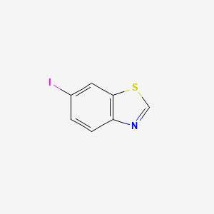 molecular formula C7H4INS B1592812 6-碘苯并[d]噻唑 CAS No. 654070-00-5