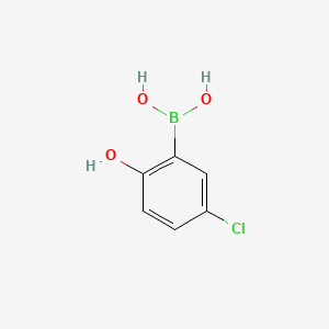 molecular formula C6H6BClO3 B1592813 5-氯-2-羟基苯硼酸 CAS No. 89488-25-5