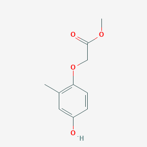 molecular formula C10H12O4 B1592814 Methyl 2-(4-hydroxy-2-methylphenoxy)acetate CAS No. 317319-10-1