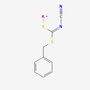 molecular formula C9H7KN2S2 B1592817 Cyanimidodithiocarbonic acid S-benzyl ester S-potassium salt CAS No. 36598-30-8