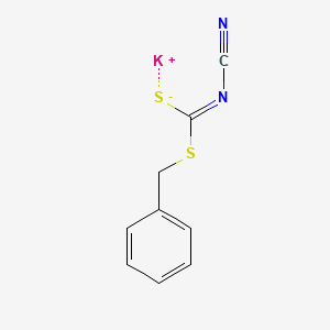 molecular formula C9H7KN2S2 B1592817 Cyanimidodithiocarbonic acid s-benzyl esters-potassium salt CAS No. 36598-30-8