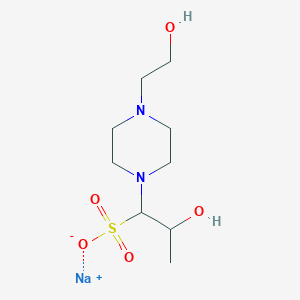 molecular formula C9H19N2NaO5S B1592819 Sodium 2-hydroxy-1-(4-(2-hydroxyethyl)piperazin-1-yl)propane-1-sulfonate CAS No. 89648-37-3