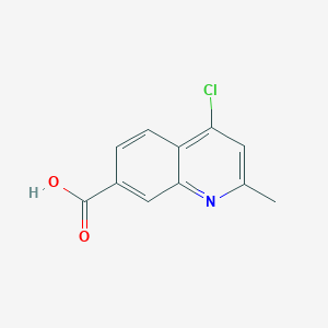 molecular formula C11H8ClNO2 B1592821 4-Chloro-2-methylquinoline-7-carboxylic acid CAS No. 1150618-20-4