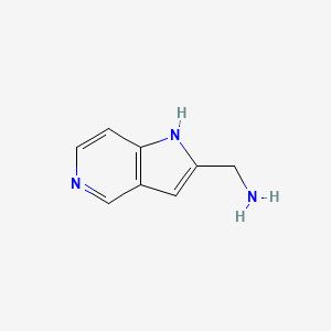 molecular formula C8H9N3 B1592822 (1H-吡咯并[3,2-c]吡啶-2-基)甲胺 CAS No. 438571-18-7