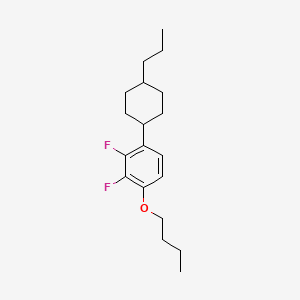 molecular formula C19H28F2O B1592828 1-Butoxy-2,3-difluoro-4-(trans-4-propylcyclohexyl)benzene CAS No. 208709-55-1