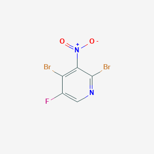 molecular formula C5HBr2FN2O2 B1592836 2,4-Dibromo-5-fluoro-3-nitropyridine CAS No. 884494-91-1
