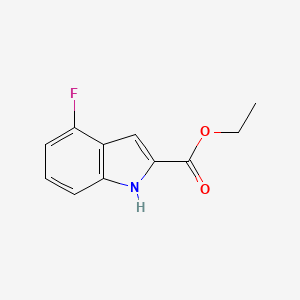 molecular formula C11H10FNO2 B1592838 Ethyl 4-fluoro-1H-indole-2-carboxylate CAS No. 348-32-3