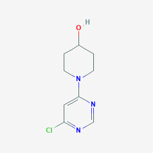 molecular formula C9H12ClN3O B1592839 1-(6-Chloropyrimidin-4-yl)-4-piperidinol CAS No. 914347-85-6