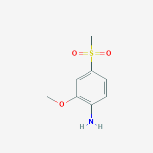 molecular formula C8H11NO3S B1592840 2-Methoxy-4-(methylsulfonyl)aniline CAS No. 41608-73-5