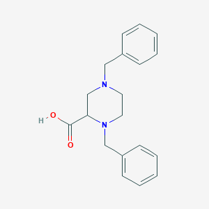 1,4-Dibenzylpiperazine-2-carboxylic acid