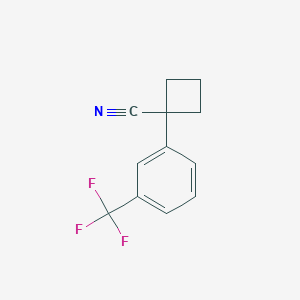 molecular formula C12H10F3N B1592845 1-(3-(Trifluoromethyl)phenyl)cyclobutanecarbonitrile CAS No. 29786-43-4