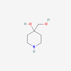 molecular formula C6H13NO2 B1592852 4-(羟甲基)哌啶-4-醇 CAS No. 89584-31-6