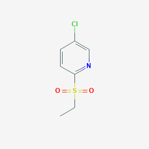 molecular formula C7H8ClNO2S B1592856 5-Chloro-2-(ethylsulfonyl)pyridine CAS No. 859536-33-7