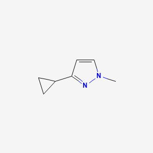 molecular formula C7H10N2 B1592859 3-cyclopropyl-1-methyl-1H-pyrazole CAS No. 1053163-67-9