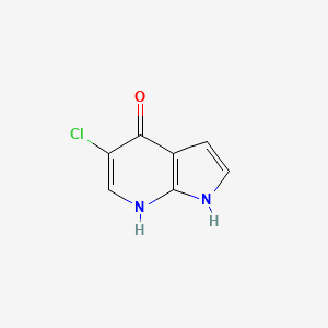 molecular formula C7H5ClN2O B1592868 5-Chloro-1H-pyrrolo[2,3-b]pyridin-4-ol CAS No. 1015610-47-5