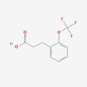 molecular formula C10H9F3O3 B1592871 3-[2-(三氟甲氧基)苯基]丙酸 CAS No. 914636-53-6