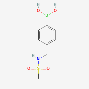 molecular formula C8H12BNO4S B1592873 （4-(甲基磺酰胺甲基)苯基）硼酸 CAS No. 850568-38-6
