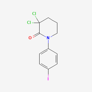 molecular formula C11H10Cl2INO B1592875 3,3-Dichloro-1-(4-iodophenyl)piperidin-2-one CAS No. 545445-10-1