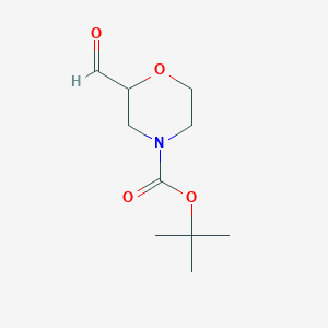 molecular formula C10H17NO4 B1592876 N-Boc-2-吗啉甲醛 CAS No. 218594-02-6