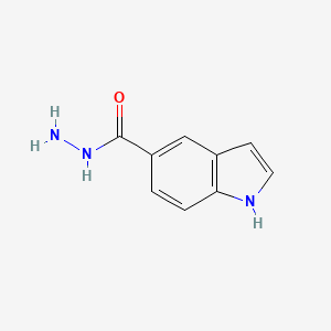 molecular formula C9H9N3O B1592879 1H-吲哚-5-甲酰肼 CAS No. 406192-82-3