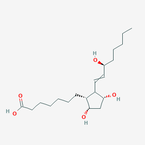 7-[(1R,3R,5S)-3,5-Dihydroxy-2-[(3S)-3-hydroxyoct-1-enyl]cyclopentyl]heptanoic acid
