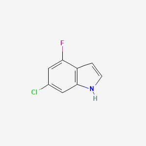 molecular formula C8H5ClFN B1592884 6-氯-4-氟-1H-吲哚 CAS No. 885520-88-7