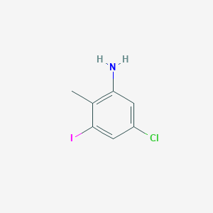 molecular formula C7H7ClIN B1592888 5-Chloro-3-iodo-2-methylaniline CAS No. 870606-29-4
