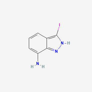 molecular formula C7H6IN3 B1592889 3-Iodo-1H-indazol-7-amine CAS No. 1000340-82-8