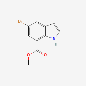 molecular formula C10H8BrNO2 B1592892 5-溴-1H-吲哚-7-甲酸甲酯 CAS No. 860624-89-1
