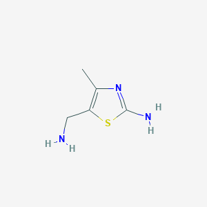molecular formula C5H9N3S B1592894 5-Aminomethyl-4-methyl-thiazol-2-ylamine CAS No. 850852-66-3