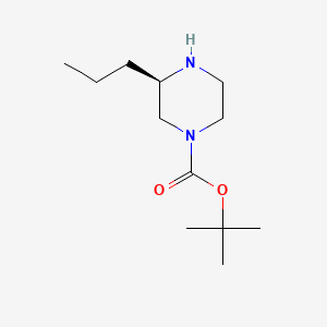 molecular formula C12H24N2O2 B1592896 (R)-1-Boc-3-丙基哌嗪 CAS No. 928025-57-4