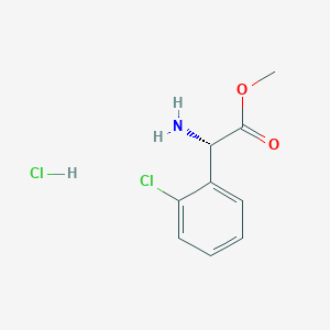 molecular formula C9H11Cl2NO2 B1592898 (S)-Methyl 2-amino-2-(2-chlorophenyl)acetate hydrochloride CAS No. 213018-92-9
