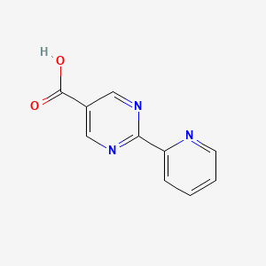 molecular formula C10H7N3O2 B1592901 2-(吡啶-2-基)嘧啶-5-羧酸 CAS No. 933988-22-8