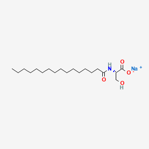 B1592913 Sodium N-palmitoyl-L-serinate CAS No. 58725-46-5