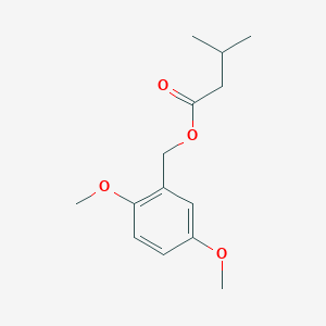 molecular formula C14H20O4 B1592918 2,5-Dimethoxybenzyl 3-methylbutanoate CAS No. 876665-00-8
