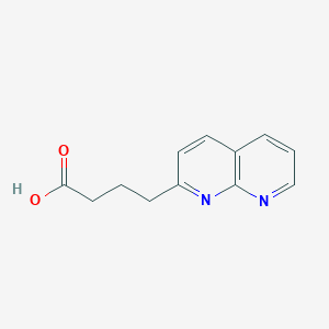 molecular formula C12H12N2O2 B1592921 4-(1,8-Naphthyridin-2-yl)butanoic acid CAS No. 886362-95-4