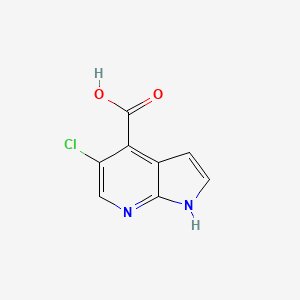 molecular formula C8H5ClN2O2 B1592927 5-Chloro-1H-pyrrolo[2,3-b]pyridine-4-carboxylic acid CAS No. 1015610-55-5