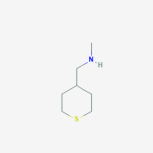 molecular formula C7H15NS B1592928 N-methyl-1-(thian-4-yl)methanamine CAS No. 950603-22-2