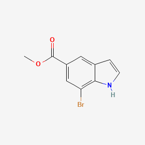molecular formula C10H8BrNO2 B1592931 甲基7-溴-1H-吲哚-5-羧酸酯 CAS No. 885523-35-3