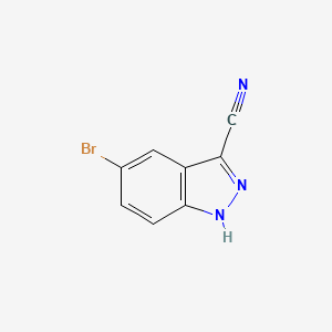 molecular formula C8H4BrN3 B1592932 5-bromo-1H-indazole-3-carbonitrile CAS No. 201227-39-6