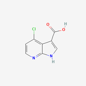molecular formula C8H5ClN2O2 B1592935 4-Chloro-1H-pyrrolo[2,3-B]pyridine-3-carboxylic acid CAS No. 1000340-37-3
