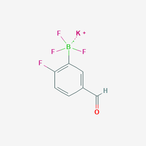 molecular formula C7H4BF4KO B1592937 Potassium 2-fluoro-5-formylphenyltrifluoroborate CAS No. 1012868-70-0